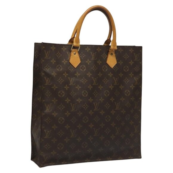 LOUIS VUITTON Monogram Sac Plat Hand Bag LV Auth - Picture 1 of 16